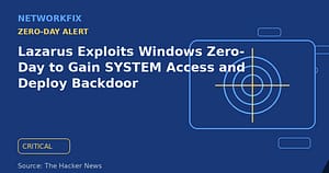 Lazarus Exploits Windows Zero-Day to Gain SYSTEM Access and Deploy Backdoor - NetworkFix cybersecurity news